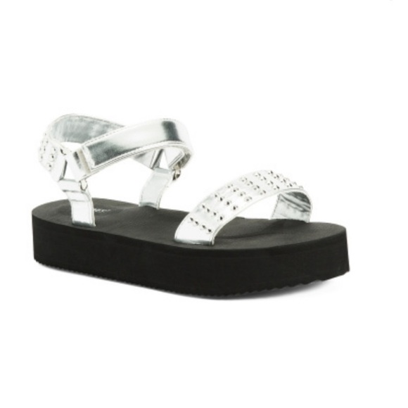 Nine West COMEHERE3 Silver Sandals - Picture 1 of 7